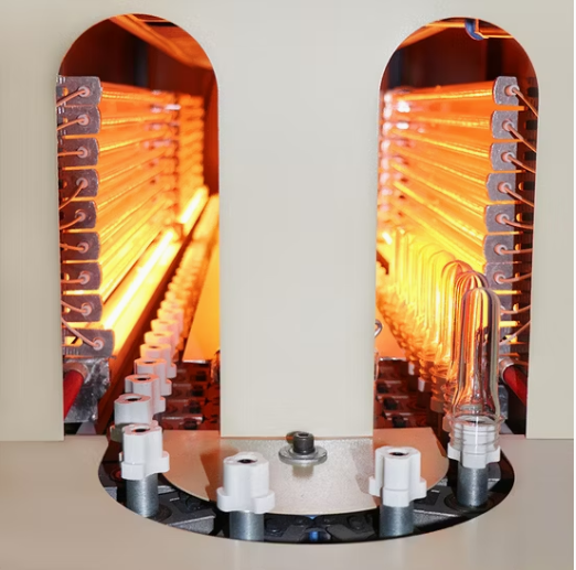 High temperature PC preform heating system