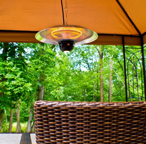 Wall mounted patio heater
